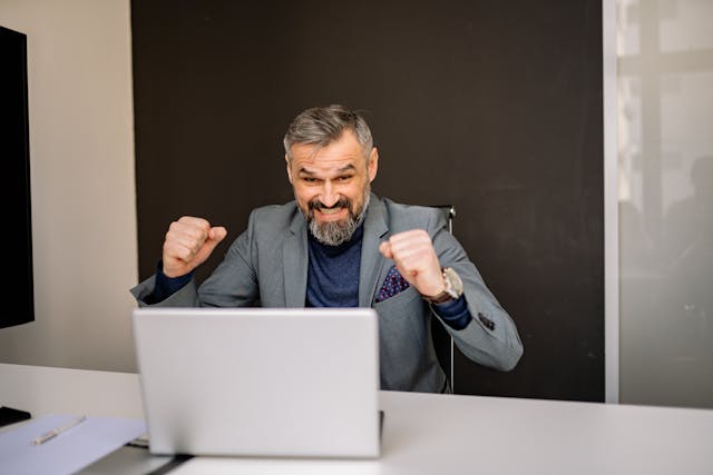 happy businessman